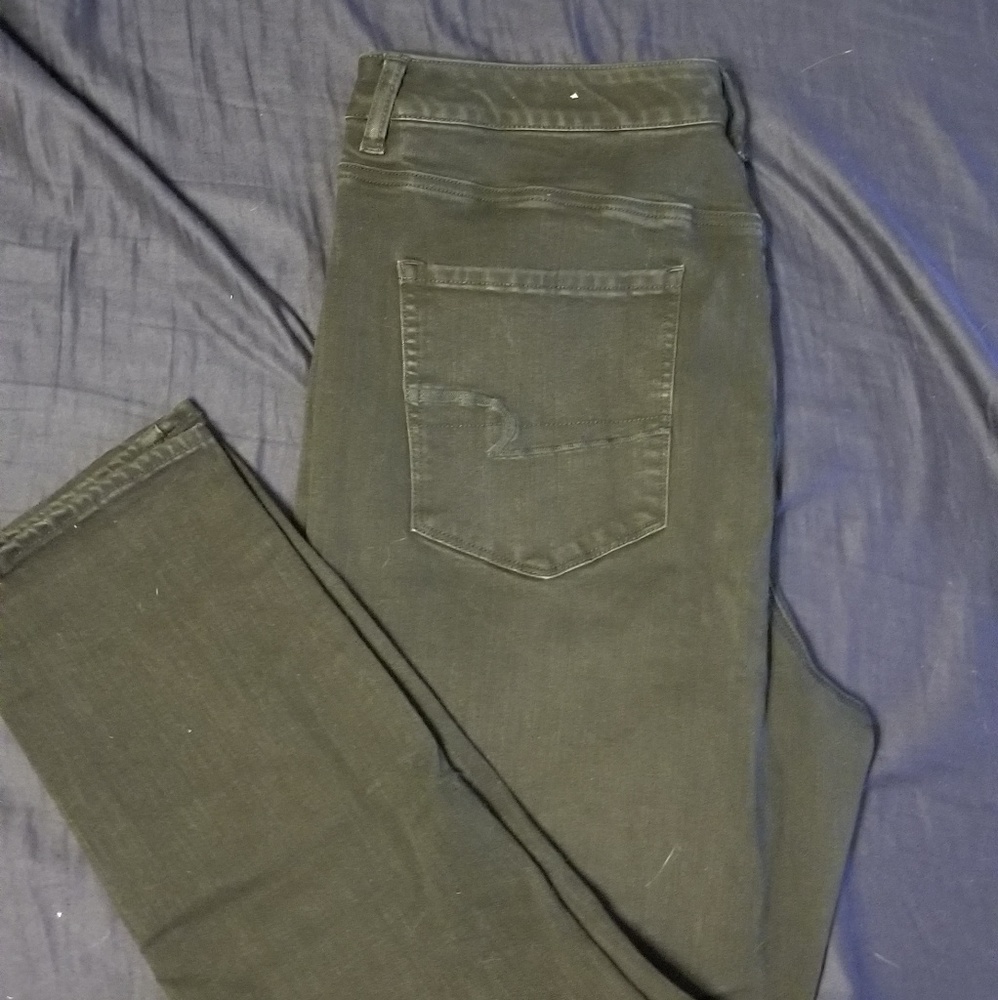 EUC AE highest rise jeggings